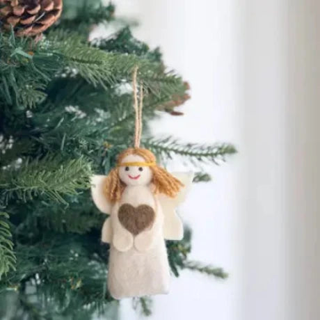 Handmade Felt Angel Ornament